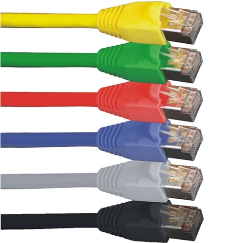 Câble réseau Ethernet LAN FTP RJ45 Cat.6a rouge 1m