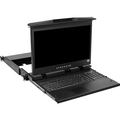 LCD Console Tray, Dual Slide, Ultra Short Depth, 17", Full HD